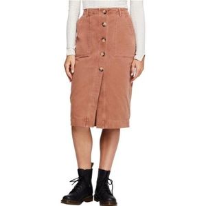 Free People Cotton Button-Up Skirt size 2